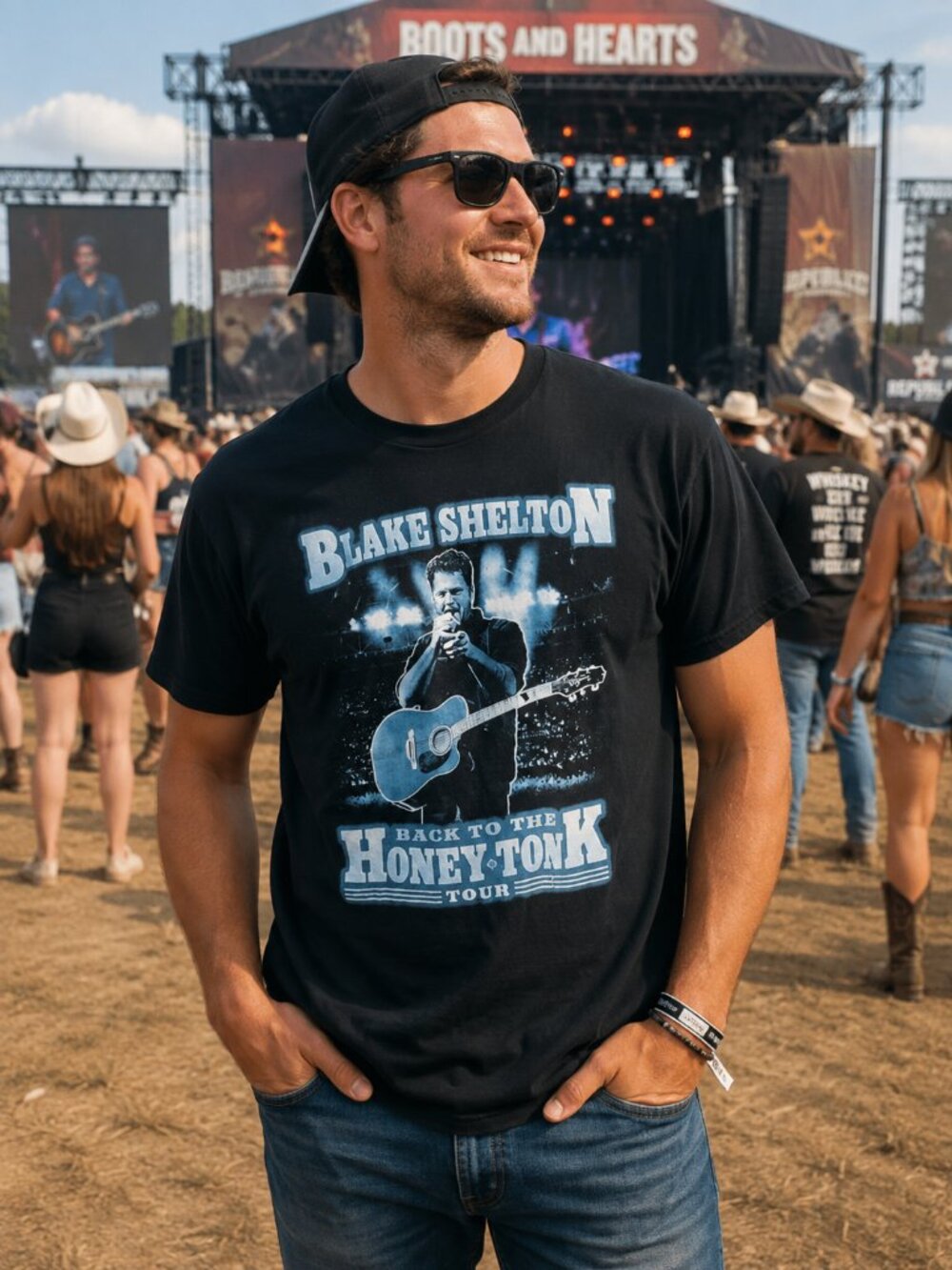 BLAKE SHELTON  TOUR TEE (LARGE)